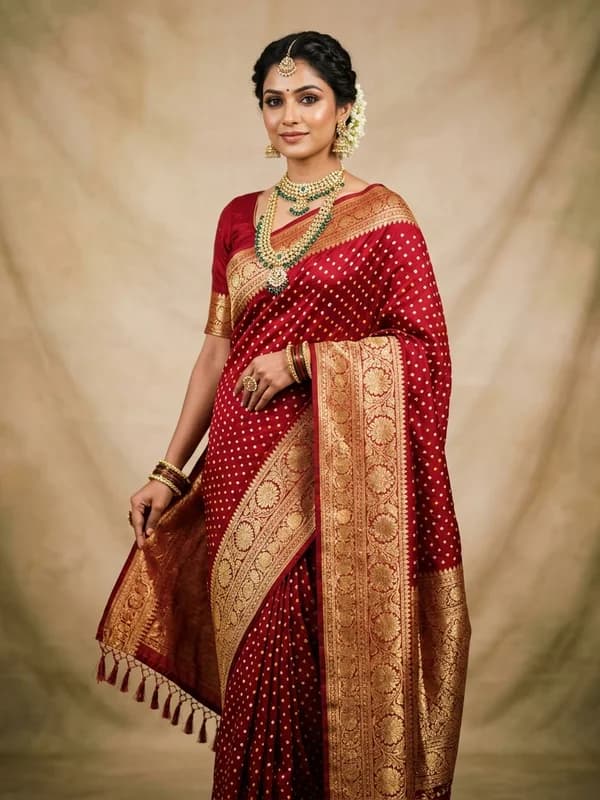 Traditional Bandhani Georgette Saree