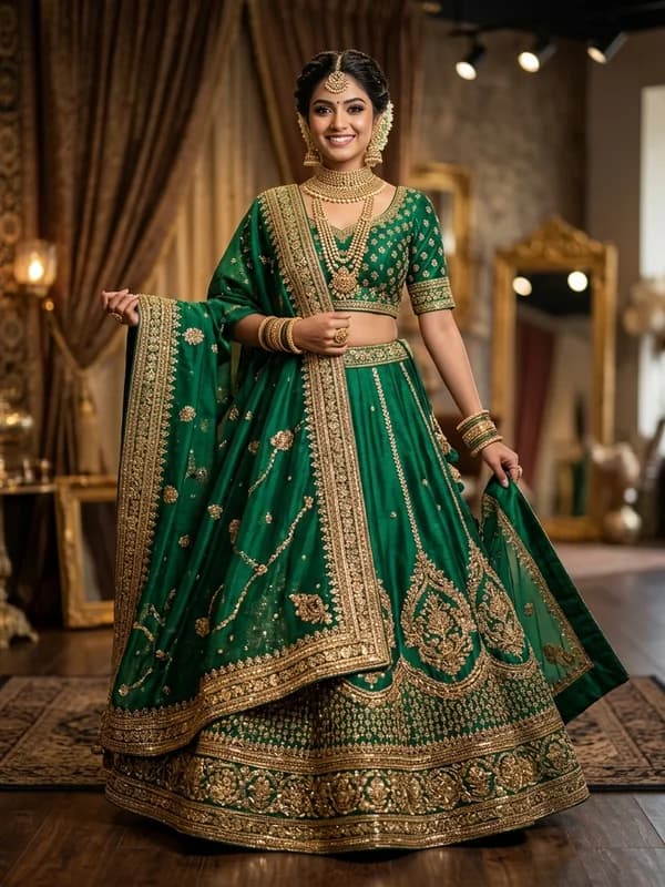 Festive Embroidered Lehenga