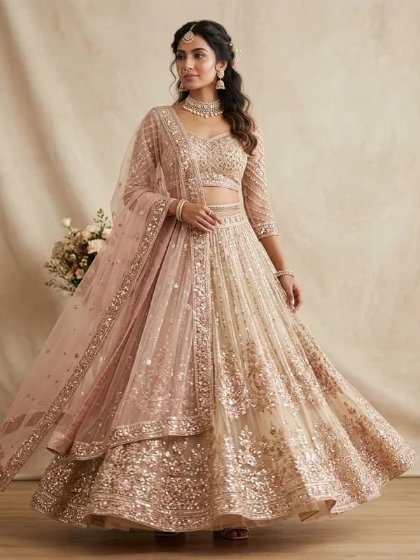 Ready To Wear Lehenga with Embroidery
